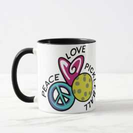 Caneca Pickleball de Paz e Amor