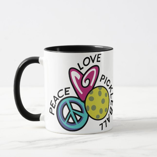Caneca Pickleball de Paz e Amor (Esquerda)
