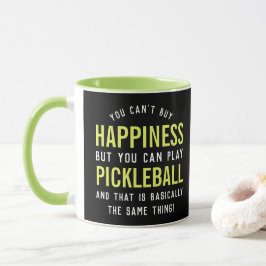Caneca Pickleball é Felicidade Engraçado Presente de Pick