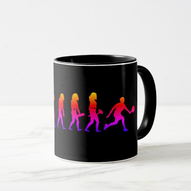 Caneca Pickleball Evolution Engraçado Pickleball (Frente Esquerda)