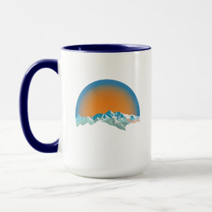 Caneca Pico de Montanha de Neve Vintage