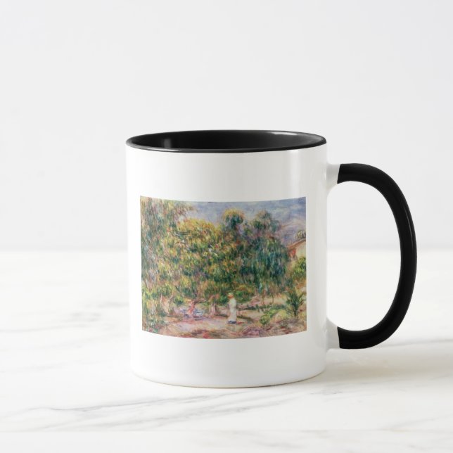 Caneca Pierre uma mulher de Renoir | no jardim de Les (Direita)