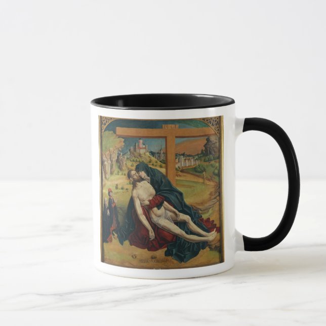 Caneca Pieta com dois doadores (óleo no painel) (Direita)