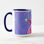Caneca Pig Christmas<br><div class="desc">Camisetas de Natal de Porcos, presentes e acessórios criados pela Parada Animal da ITD apresenta o nosso porco rosa divertido da nossa linha de Parada Animal, todos viciados nas férias num chapéu de Papai Noel vermelho e branco. Esse porco rosa divertido fica em uma paisagem nevada com um céu estrelado...</div>