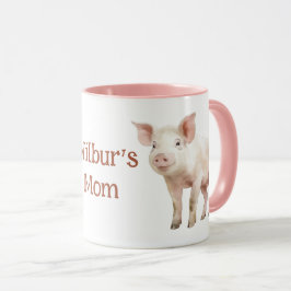Caneca Piglet Watercolor