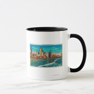 Caneca Pike dianteiro e praia de banho, Long Beach