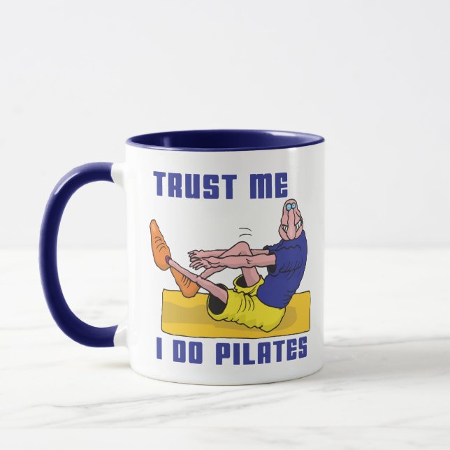 Caneca Pilates engraçado (Esquerda)