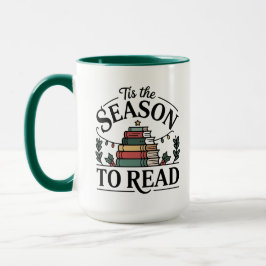 Caneca Pilha de Leitura Aconchegante de Férias