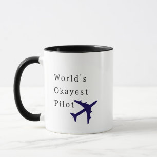 Caneca Piloto Mais ou Menos do Mundo,Citação Divertida e