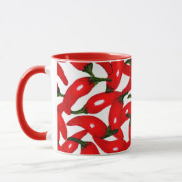 Caneca Pimentões Vermelhos Quentes Apimentados