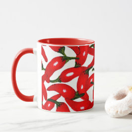 Caneca Pimentões Vermelhos Quentes Apimentados