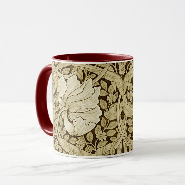 Caneca Pimpernel Dourado, William Morris (Frente Esquerda)