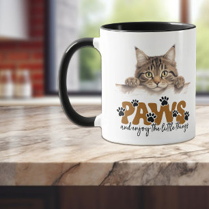 Caneca Pinças de gata e gotas de gata e gozo