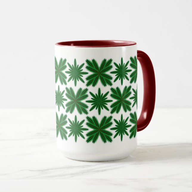 Caneca Pine Snowflakes Mug 15oz. (Frente Esquerda)