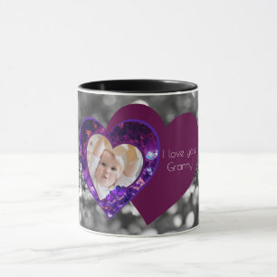 Caneca Pingentes de coração com mensagem