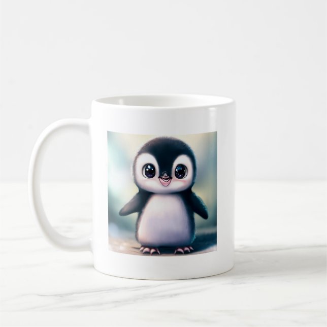 Caneca Pinguim Cura - Caneca Animal Cinta (Esquerda)