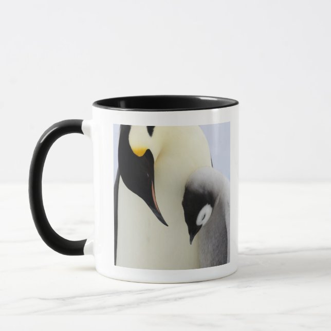 Caneca Pinguim de imperador que olha o pintinho (Esquerda)