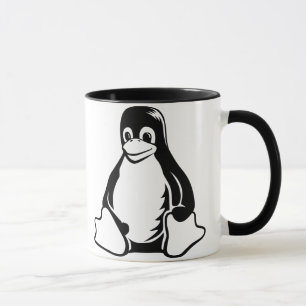 Caneca Pinguim de Tux - (Linux, Open Source, Copyleft,