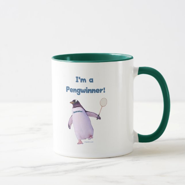 Caneca Pinguim do Badminton (Direita)