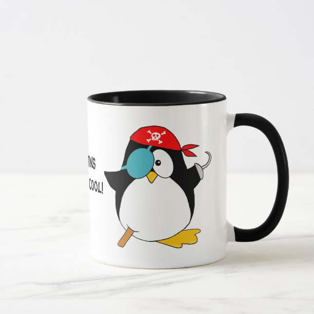 Caneca Pinguim legal do pirata (Direita)