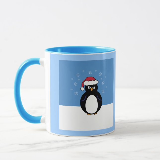 Caneca Pinguim Natal Irritado (Esquerda)