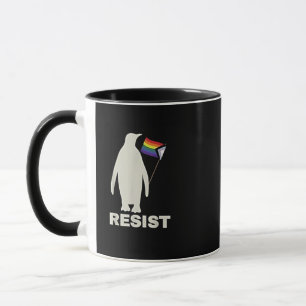 Caneca Pinguim resistente contra tarifas LGBT Anti Trump