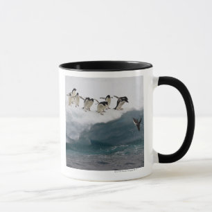 Caneca Pinguins de Adelie que mergulham no mar Paulette