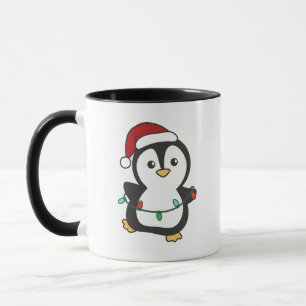 Caneca Pinguins de Natal de Inverno Pinguins