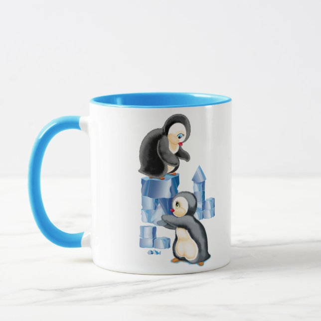 Caneca pinguins na Antártica (Esquerda)