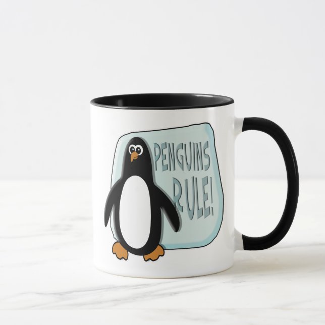 Caneca Pinguins Regra Mugs (Direita)