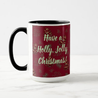Caneca Pinhas e Bagas Alegre Natal