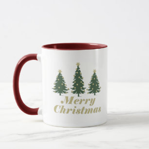 Caneca Pinheiros de natal de Natal desordenados