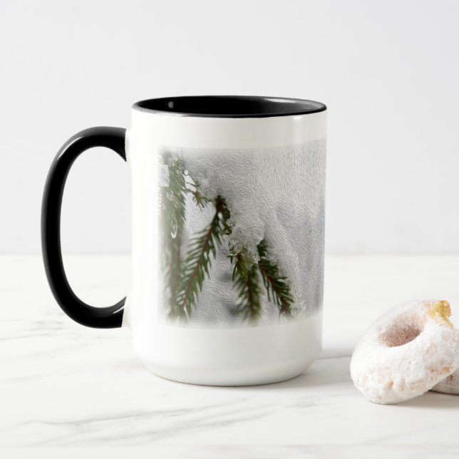 Caneca Pinheiros Nevados (Com Donut)