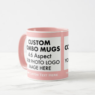 Caneca Pink 4:6 Paisagem 2 x Moldura de Foto Combo Person
