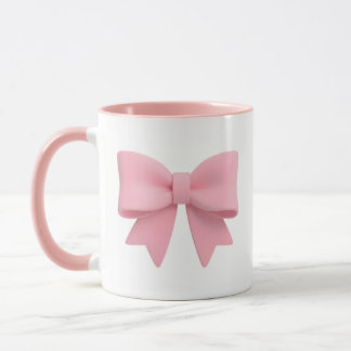 Caneca Pink Bow Coffee Mug 🎀