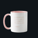 Caneca Pink Custom Cote Say<br><div class="desc">Adicione seu ditado ou citação favorito a esta caneca personalizada,  com sua citação impressa em dois lados. Faz um presente excelente para amigos,  família,  funcionários e equipes.</div>