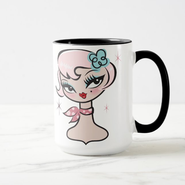 Caneca Pink Dolly Chic Mug by Fluff (Direita)