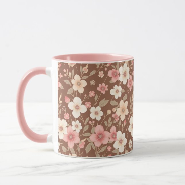 Caneca Pink Floral Coffee Mug (Esquerda)
