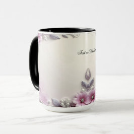 Caneca Pink Floral Frame Mug