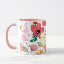 Caneca Pink Painting Pattern Modern Art Design