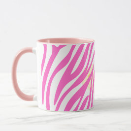 Caneca Pink Painting Pattern Modern Art Design