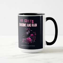 Caneca Pink Roses Gothic Mug