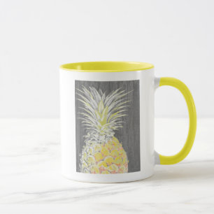 Caneca Pinneanás amarelo tropical