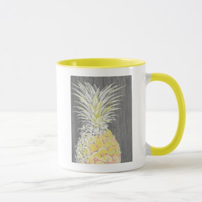 Caneca Pinneanás amarelo tropical (Direita)