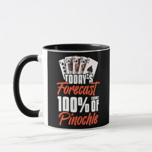 Caneca Pinochle Game Rules Cartões de Duplo Decodificação