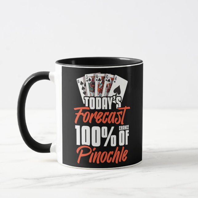 Caneca Pinochle Game Rules Cartões de Duplo Decodificação (Esquerda)