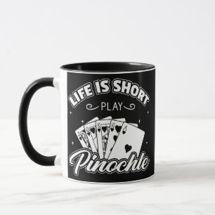 Caneca Pinochle Game Rules Cartões de Duplo Decodificação