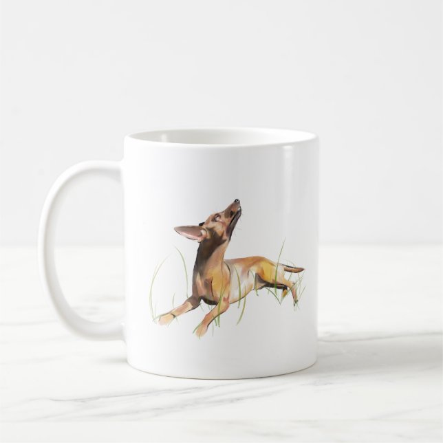 Caneca Pinscher Miniatura, Café de Mãe de Cachorro (Esquerda)