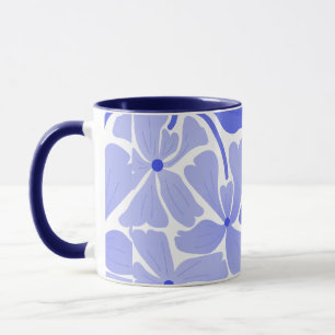 Caneca Pintada à Mão Com Design Estético