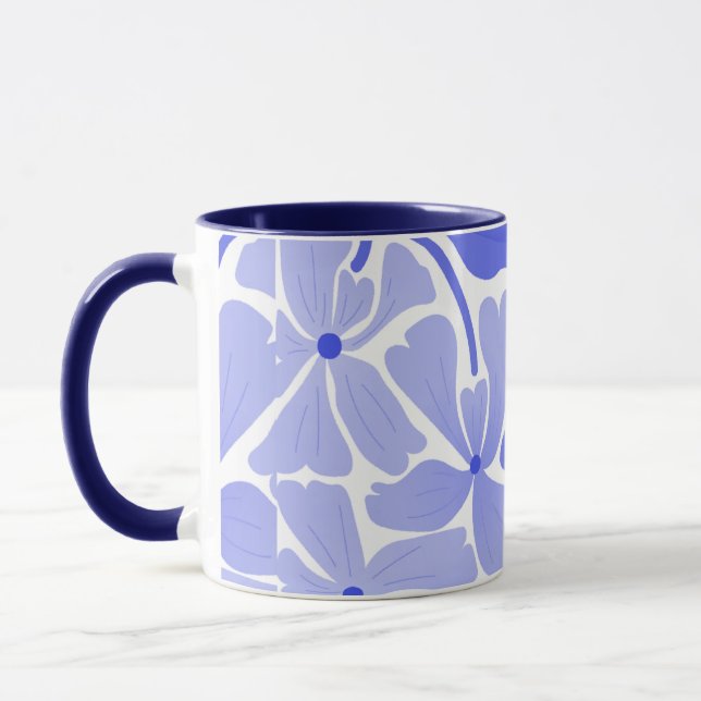 Caneca Pintada à Mão Com Design Estético (Esquerda)